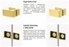 NEW TRENDY Kabina przyścienna AVEXA GOLD SHINE 90x110x200 EXK-2134/EXK-2104 POLSKA PRODUKCJA